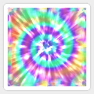 Rainbow Tie Dye - Aesthetic Pink, Purple, Blue, Teal, Yellow, Orange Sticker